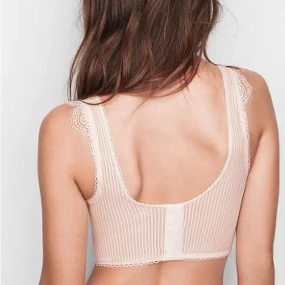 Victoria’s Secret Dream Angels Lined Stretch Lace Demi Bustier Camisole Bra 34C - Picture 2 of 15